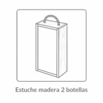 Estuche Madera 2 botellas