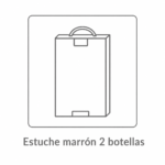 Estuche Marrón 2 botellas 75cl